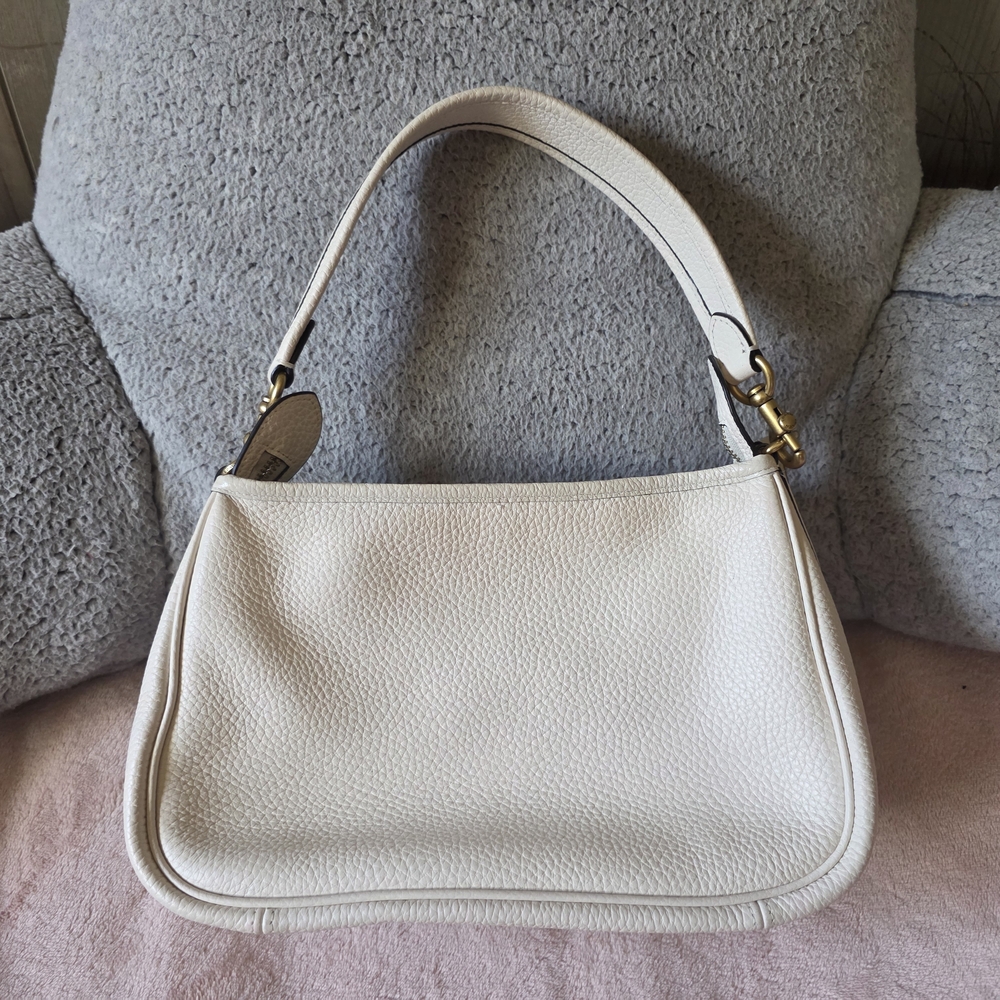 Coach White Leather Shoulder Bag